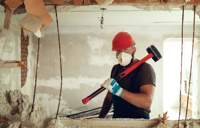 Precise hand demolition for tight access areas.